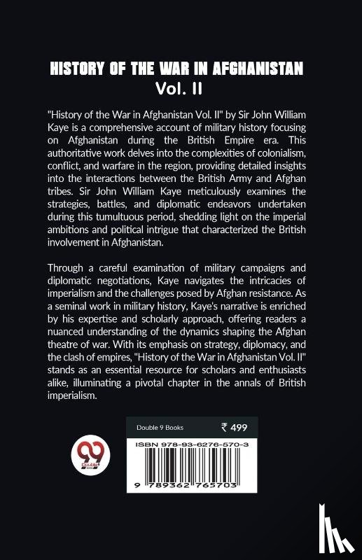 Kaye, Sir John William - History of the War in Afghanistan Vol. II (Edition2023)