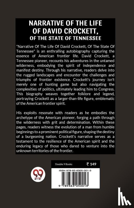 Crockett, David - Narrative Of The Life Of David Crockett, Of The State Of Tennessee (Edition2024)