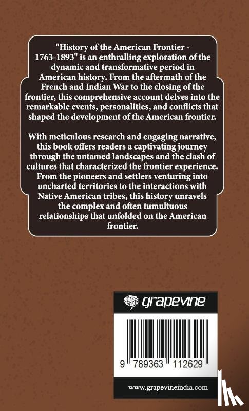 Paxson, Frederic L. - History of the American Frontier - 1763-1893