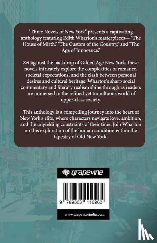 Wharton, Edith - Three Novels of New York
