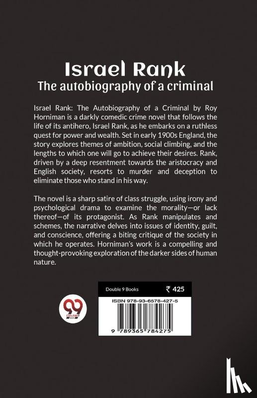 Horniman, Roy - Israel Rank The autobiography of a criminal