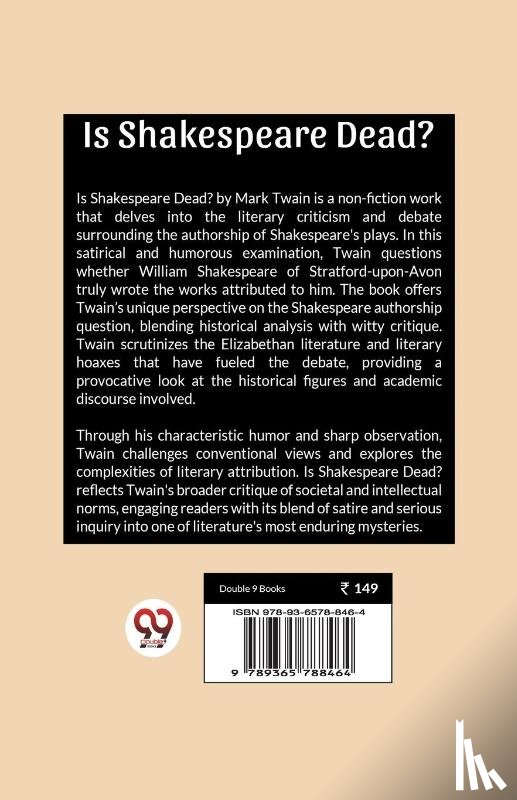 Twain, Mark - Is Shakespeare Dead?