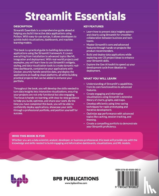 Pandey, Surabhi - Streamlit Essentials