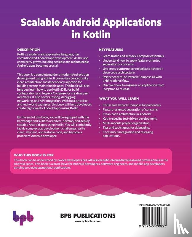 Bennett, Myles - Scalable Android Applications in Kotlin