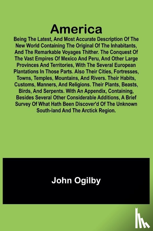 Ogilby, John - America