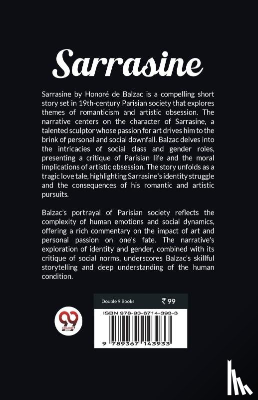 Balzac, Honore De - Sarrasine