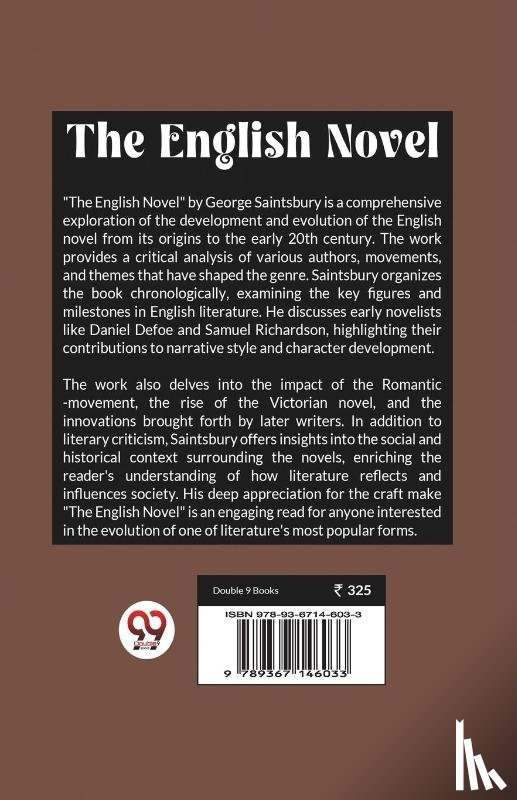 Saintsbury, George - The English Novel