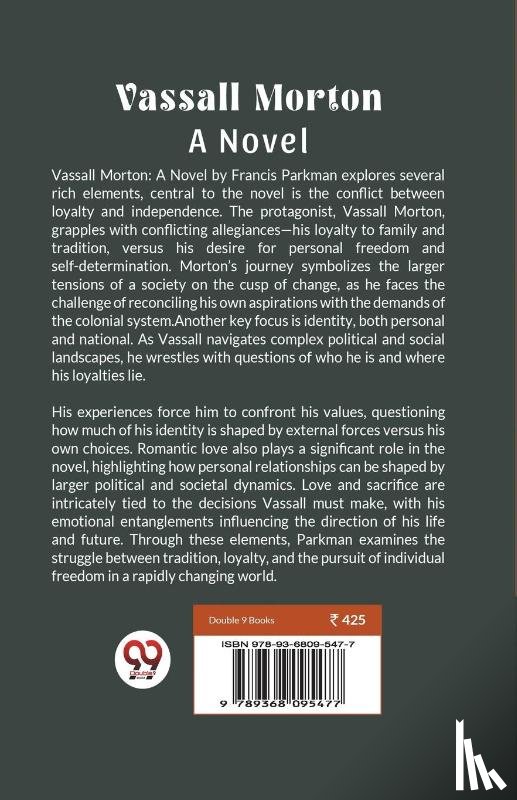 Parkman, Francis - Vassall Morton A Novel