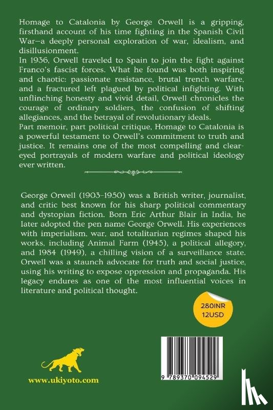 George Orwell - Homage to Catalonia | Timeless Classics