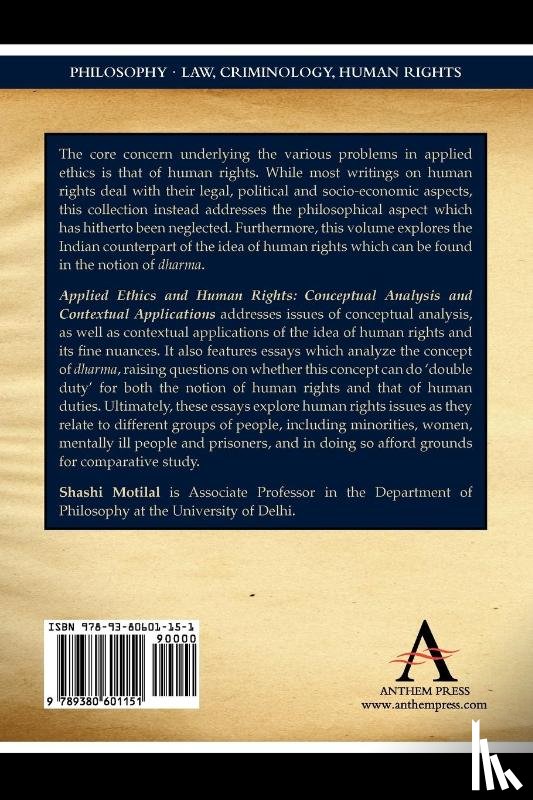  - Applied Ethics and Human Rights