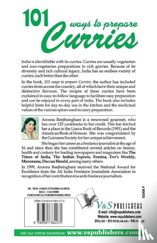 Aroona, Reejhsinghani - 101 WAYS TO PREPARE CURRIES