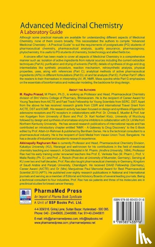 Prasad, M Raghu, Rao, Raghuram - Advanced Medicinal Chemistry