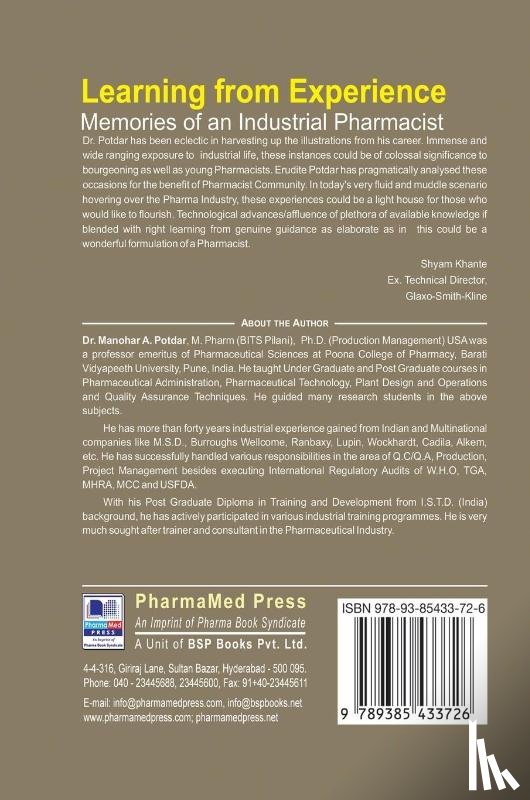 Potdar, Manohar a - Learning from Experience