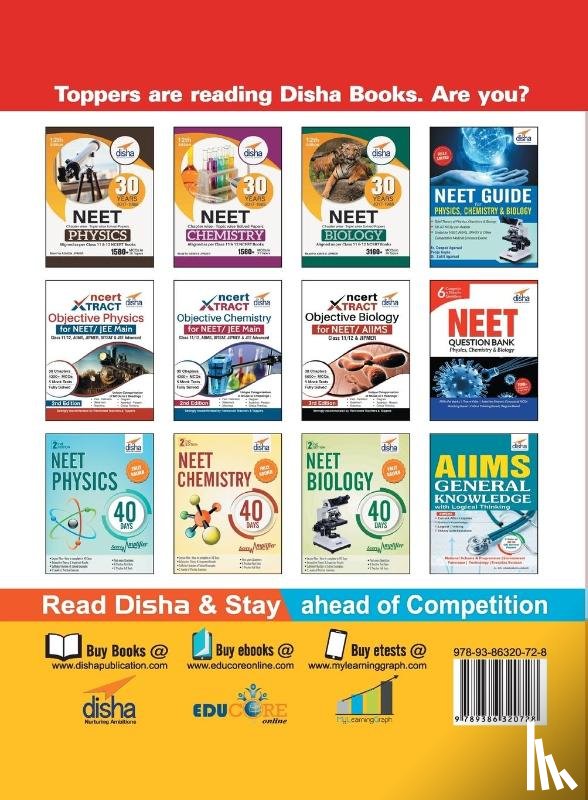 Disha Experts - Ace Chemistry Vol 1 for NEET, Class 11, AIIMS/ JIPMER