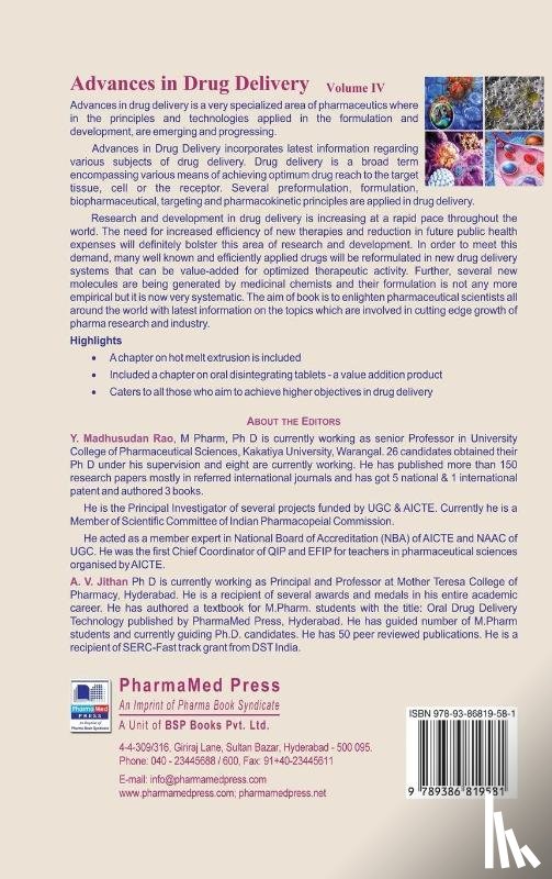 Jithan, V a - Advances in Drug Delivery