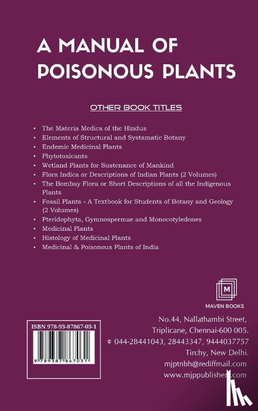 Pammel, L H - A Manual of Poisonous Plants