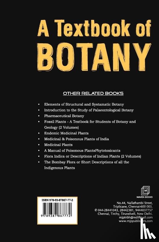 Strasburger et. al, Eduard - A TEXTBOOK OF BOTANY