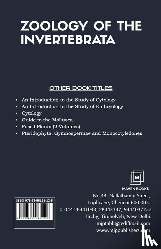 Shipley, Arthur E. - ZOOLOGY OF THE INVERTEBRATA