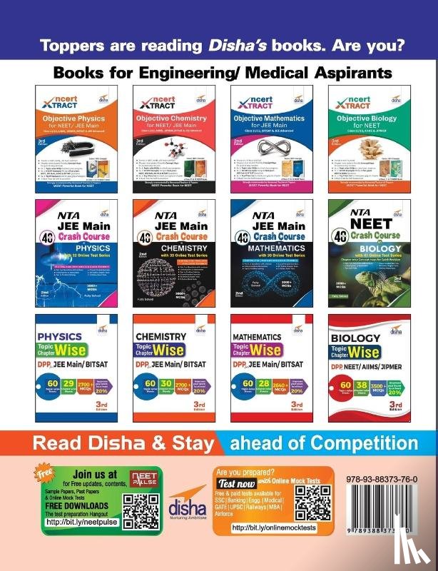 Disha Experts - Objective Physics Chapter-Wise MCQS for Nta Jee Main/ Bitsat/ Neet/ Aiims