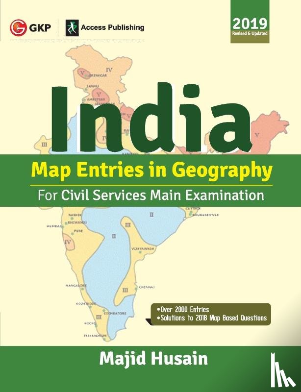 Husain, Majid - India Map Entries in Geography for Civil Services Main Examination 2019