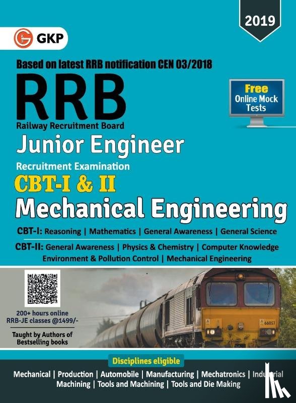 Gkp - Rrb (Railway Recruitment Board) 2019 - Junior Engineer CBT -I & II - Mechanical & Allied Engineering