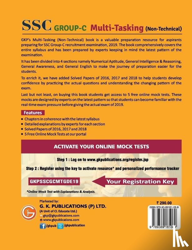 Gkp - SSC 2019 Group C Multi-Tasking (Non Technical) - Guide