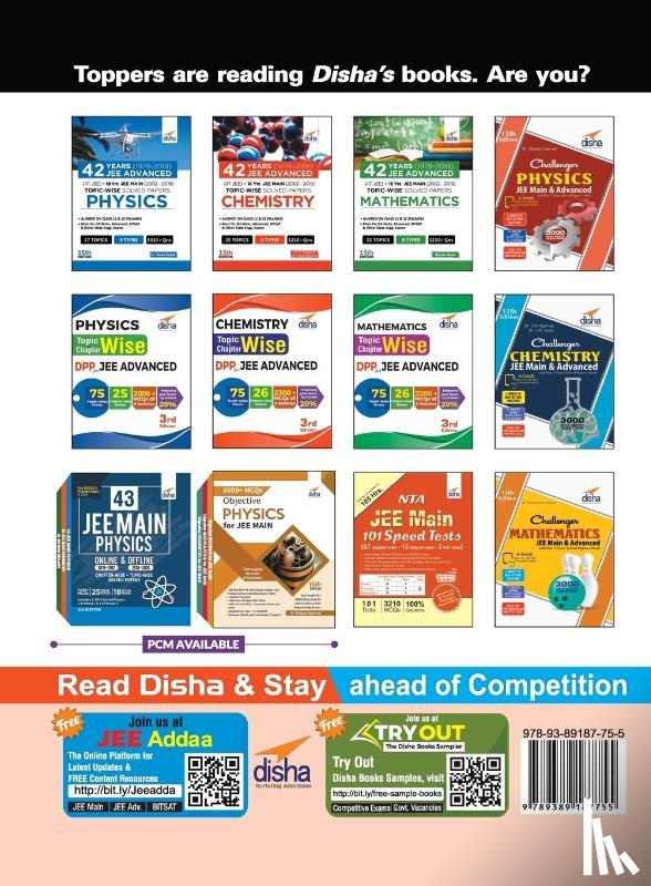 Disha Experts - Jee Advanced 14 Year-Wise Solved Papers 1 & 2 (2006 - 2019)