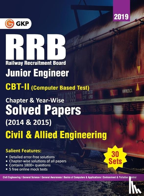 Gkp - Rrb 2019 Junior Engineer CBT II 30 Sets Chapter-Wise & Year-Wise Solved Papers (2014 & 2015) Civil & Allied Engineering