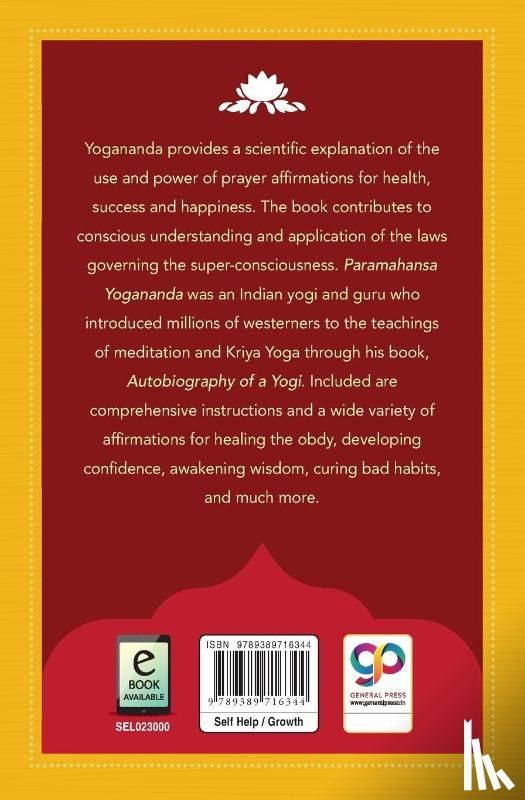 Yogananda, Paramahansa - Scientific Healing Affirmations
