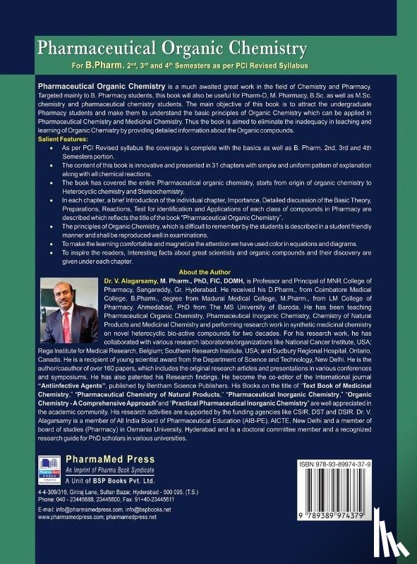 Alagarsamy, V - Pharmaceutical Organic Chemistry
