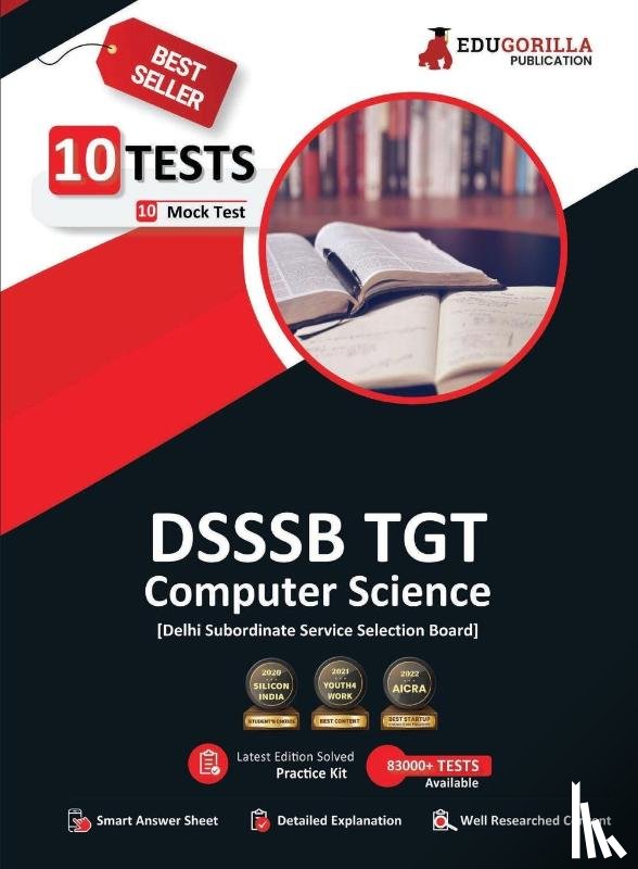 Edugorilla Prep Experts - DSSSB TGT Computer Science Book 2023 (English Edition) - Trained Graduate Teacher - 10 Full Length Mock Tests (2000 Solved Questions) with Free Access to Online Tests