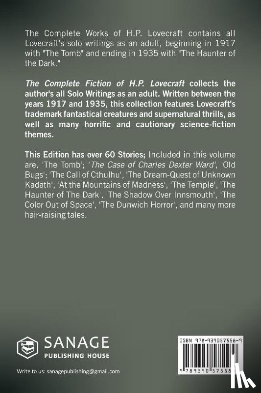 Lovecraft, H. P. - The Complete Works of H. P. Lovecraft