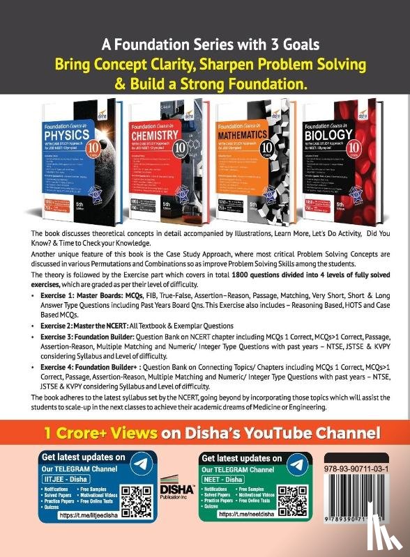 Disha Experts - Foundation Course in Chemistry for JEE/ NEET/ Olympiad Class 10 with Case Study Approach - 5th Edition