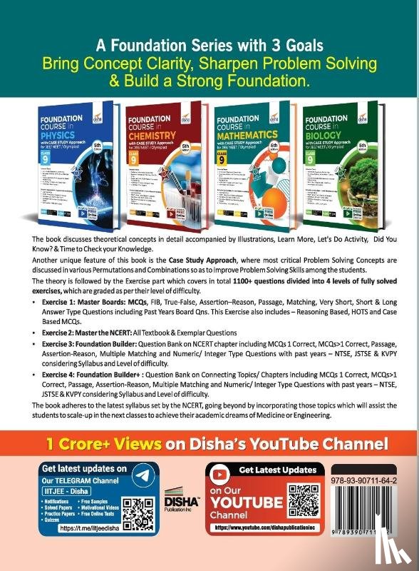 Disha Experts - Foundation Course in Mathematics with Case Study Approach for JEE/ Olympiad Class 9 - 5th Edition
