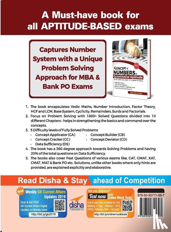 Kumar, Gajendra - Koncepts of Numbers in Quantitative Aptitude in CAT GMAT XAT CMAT MAT & Bank PO 3rd Edition