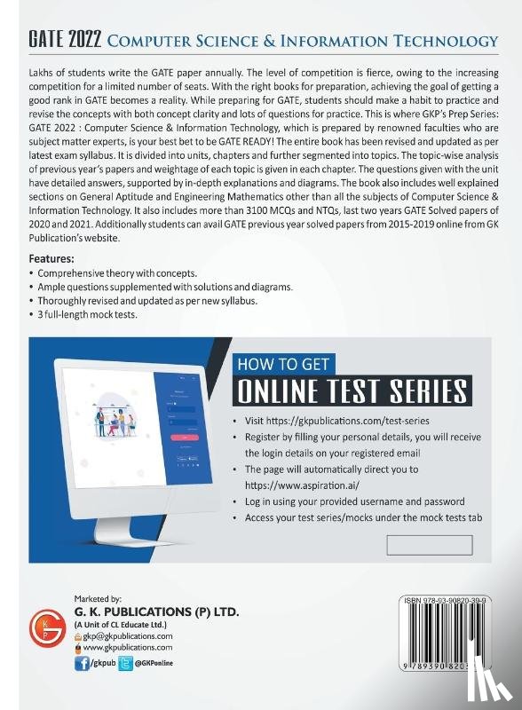 G K Publications (P) Ltd - Gate 2022 Computer Science and Information Technology