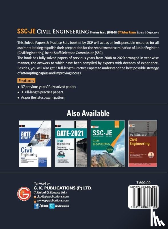Puri, Gautam - Ssc 2021 Junior Engineers Paper I Civil Engineering 37 Previous Years Solved Papers (2008-20)