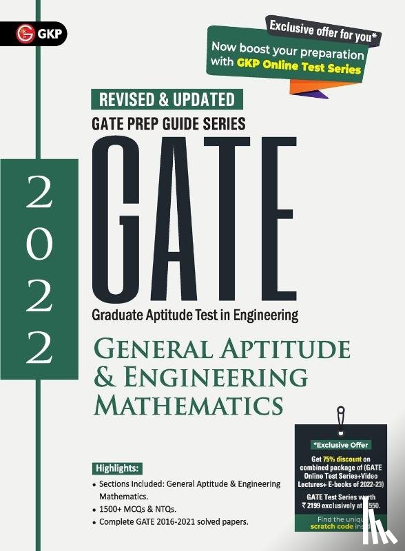 G K Publications (P) Ltd - Gate 2022 General Aptitude & Engineering Mathematics Guide