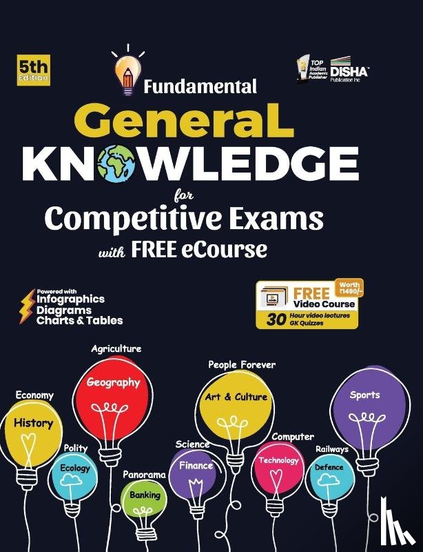 Disha Experts - Fundamental General Knowledge for Competitive Exams with Free Ecourse