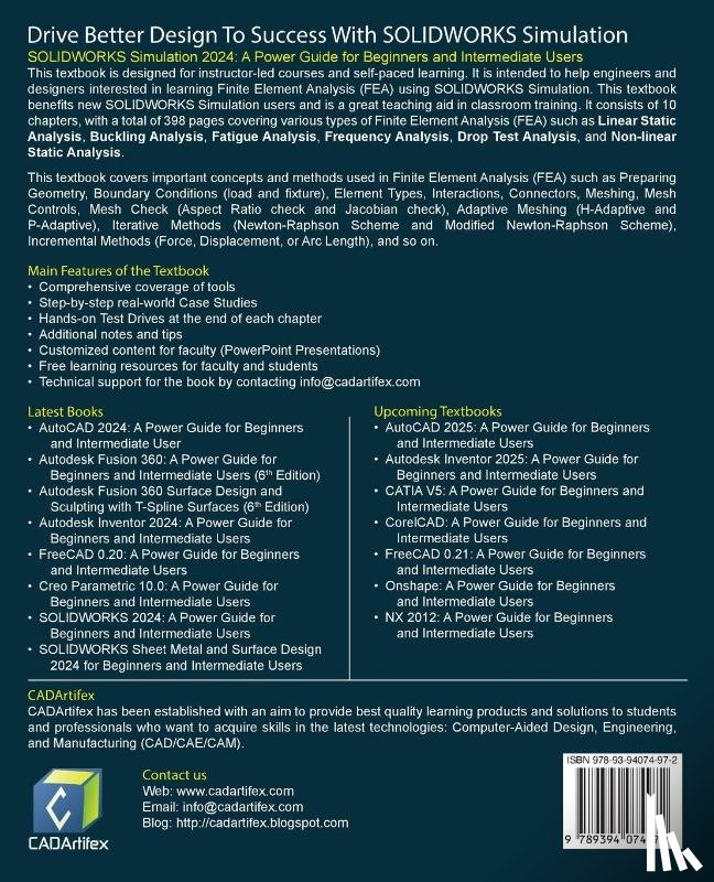 Cadartifex, Willis, John, Dogra, Sandeep - SOLIDWORKS Simulation 2024