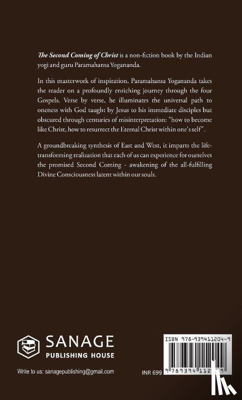 Yogananda, Paramahamsa - The Second Coming of Christ