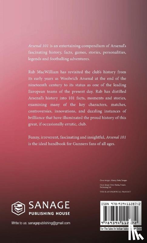 McWilliam, Rab - Arsenal 101