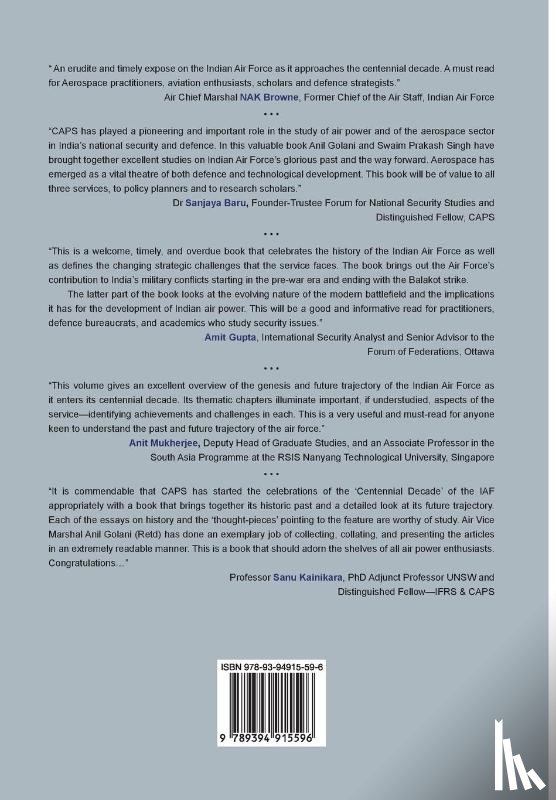  - IAF and its Centennial Decade