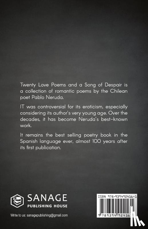 Neruda, Pablo - Twenty Love Poems and a Song of Despair