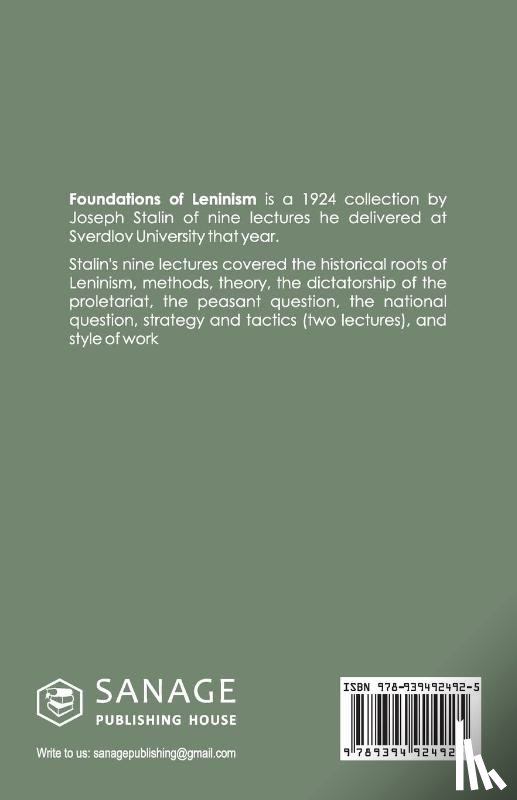 Stalin, J. V. - The Foundations of Leninism