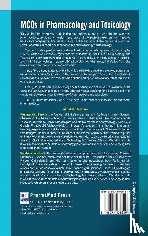 Patel, Pushpendra, Janghel, Vandana - MCQs in Pharmacology and Toxicology