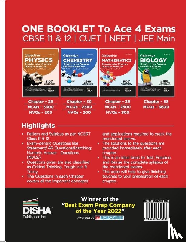 Disha Experts - Objective Chapterwise MCQs Mathematics