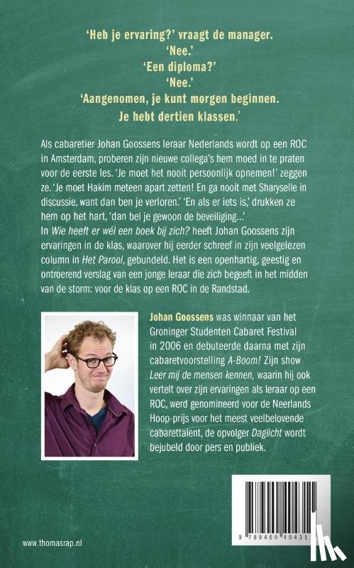 Goossens, Johan - Wie heeft er wél een boek bij zich?