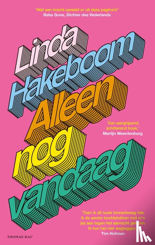 Hakeboom, Linda - Alleen nog vandaag
