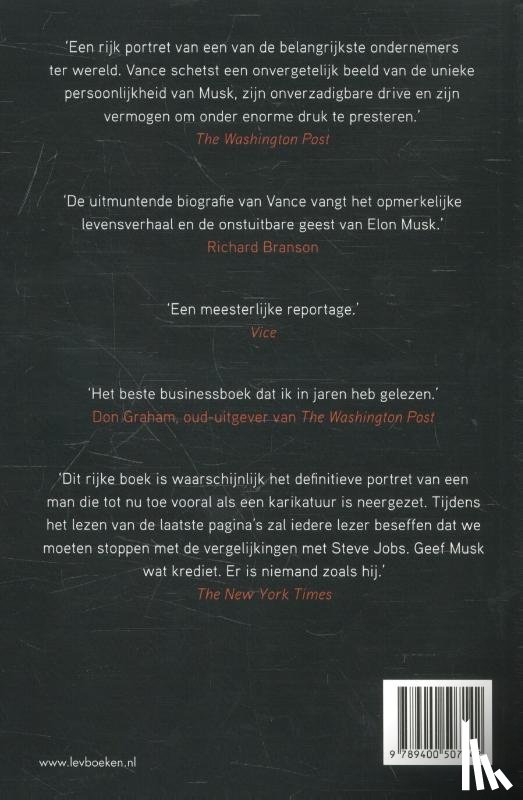 Vance, Ashlee - Elon Musk